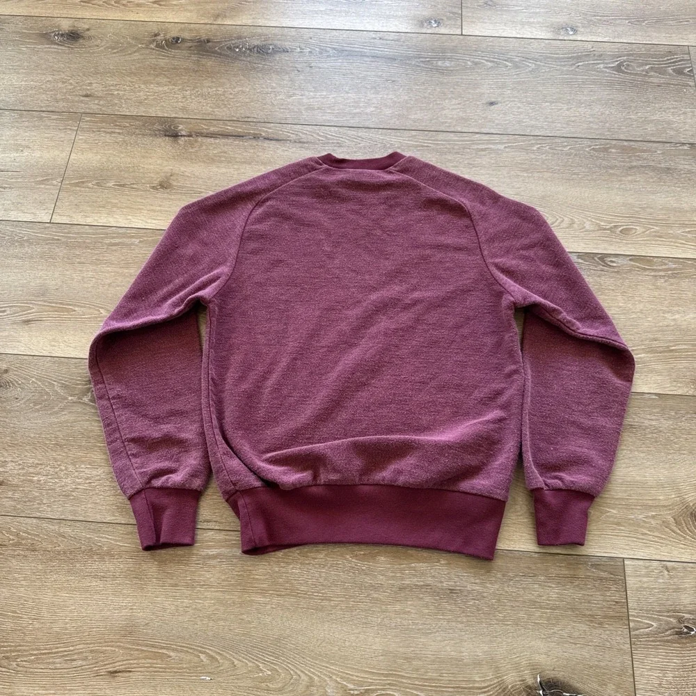 Vintage Nike Sweatshirt Mens S Red Crewneck Blue Tag 80s‎ Swoosh Logo Pullover